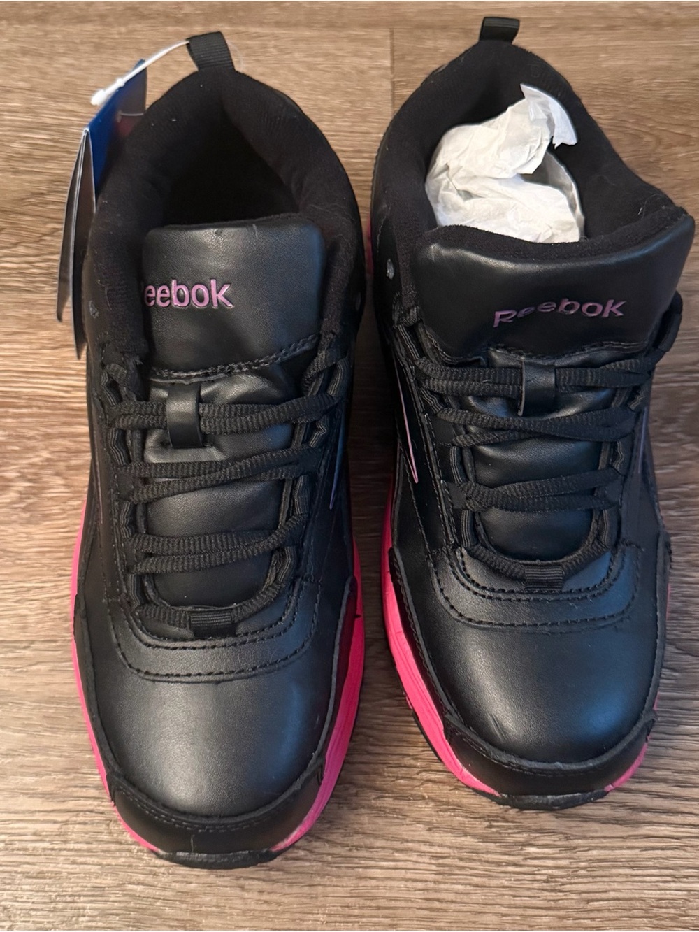 Reebok Black and Pink Women’s Sneakers Safety Work Sneakers